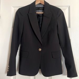 NWOT Zara Basic Black Blazer XS